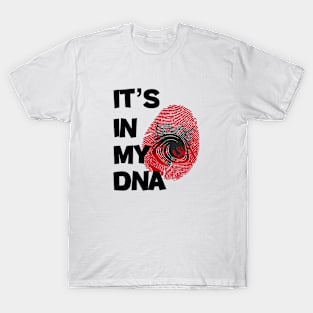 It's in my DNA Flag of Albania in fingerprint... T-Shirt